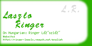 laszlo ringer business card